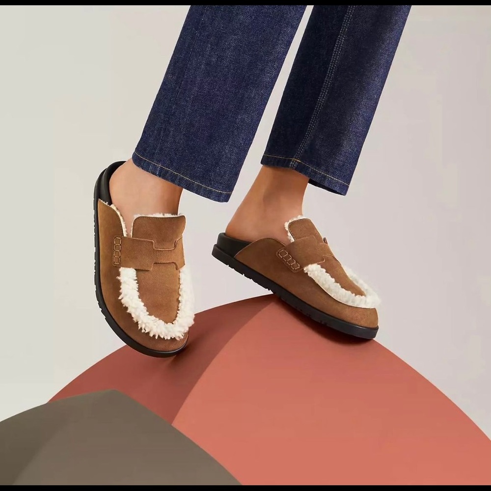 Hermes Go Mule Shearling